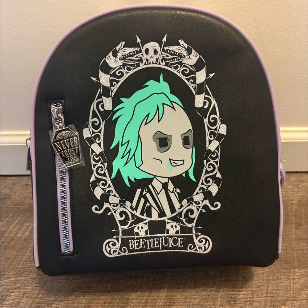 Beetlejuice Backpack - Black and Green